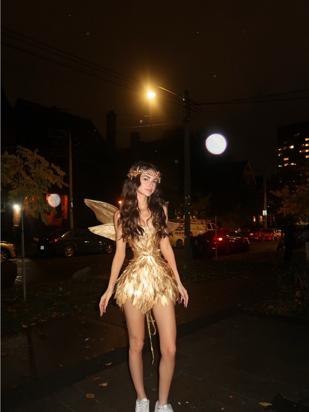 Gold Fairy Costume Dress - custom: